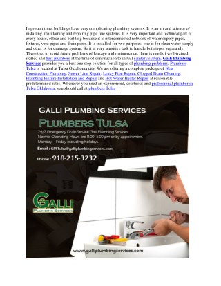 Plumbers Tulsa