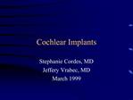 Cochlear Implants