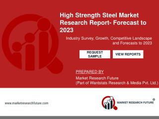 High Strength Steel Market Scope, Segmentation and Regional Analysis Forecast 2023