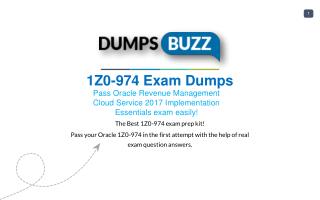 Valid 1Z0-974 Braindumps with 1Z0-974 Practice Test sample questions
