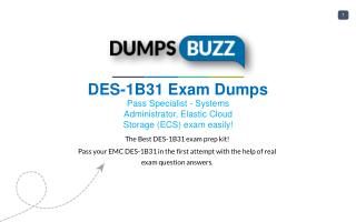DES-1B31 PDF Test Dumps - Free EMC DES-1B31 Sample practice exam questions