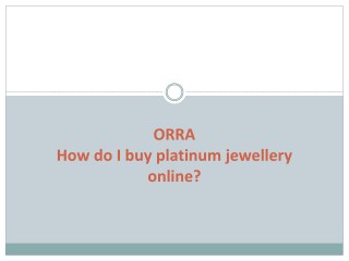 How do I buy platinum jewellery online?