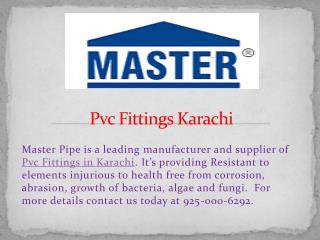 Pvc Fittings Karachi