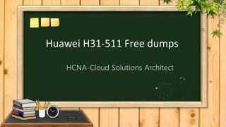 HCNA-Cloud Solutions Architect H31-511 dumps