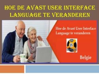 Hoe de Avast User Interface Language te veranderen