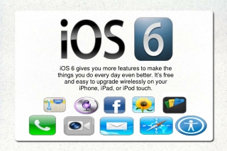 Apple iOS6 for iPhone, iPad, & iPod - New iPhone5 - New Feat