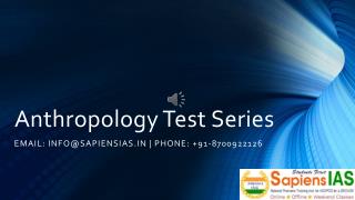 Anthropology Test Series