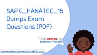 Get C_HANATEC_15 Exam Study Material To Gain Marvelous Result
