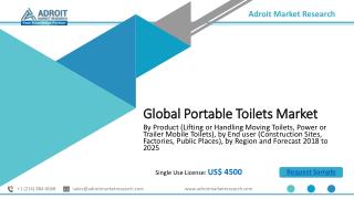 Global Portable Toilets Market Status, Outlook, Size, Share, Growth Trends and Forecast (2018-2025)