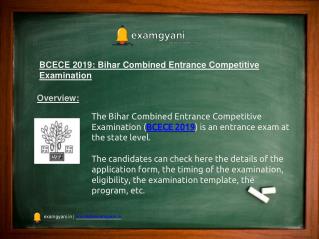 BCECE 2019: Registration, Eligibility, Exam Dates, Syllabus, Result