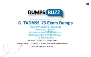 Valid C_TADM55_75 Test Dumps
