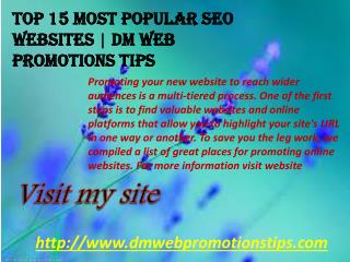 Launching Your New Website Promotion in 2018 | DM Web Promotions Tips
