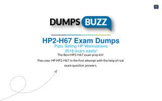 HP2-H67 PDF Test Dumps - Free HP HP2-H67 Sample practice exam questions