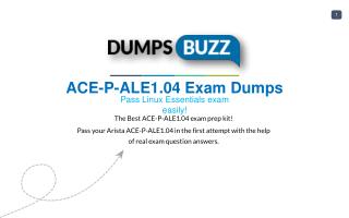 Valid ACE-P-ALE1.04 Exam VCE PDF New Questions