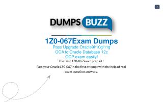 Valid 1Z0-067 Braindumps with 1Z0-067 Practice Test sample questions