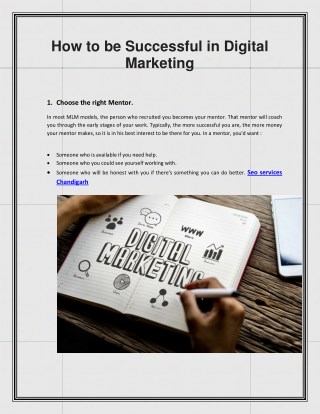 How to be Successful in Digital Marketing