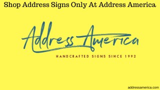 Ready To Install Address Signs | Address America