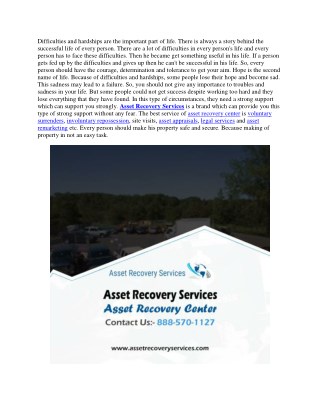 Asset Recovery Center