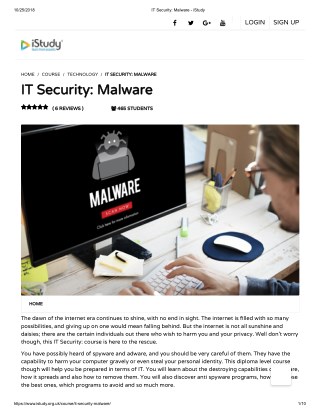 IT Security Malware - istudy