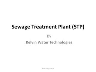 Sewage Treatment Plant & STP Plant Manufacturers