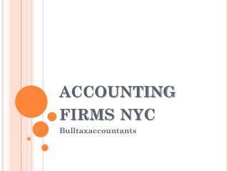 Accounting Firms NYC - bulltaxaccountants.com