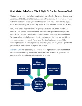 What Makes Salesforce CRM A Right Fit For Any Business Size?