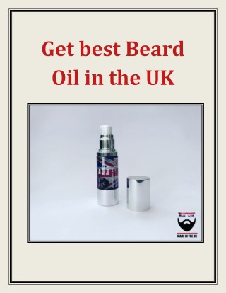 Get best Beard Oil in the UK