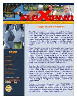 Effective trigger thumb treatment