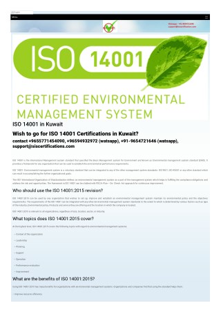 With in 7 days Get ISO Certification in Kuwait after Audit