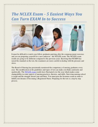 The nclex exam 5 easiest ways you can turn exam in to success