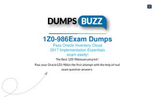 Valid 1Z0-986 Exam VCE PDF New Questions