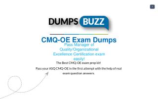 Some Details Regarding CMQ-OE Test Dumps VCE That Will Make You Feel Better