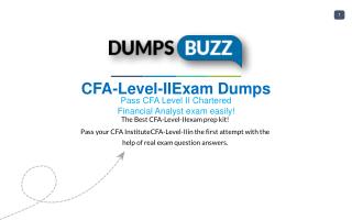 Authentic CFA Institute CFA-Level-II PDF new questions