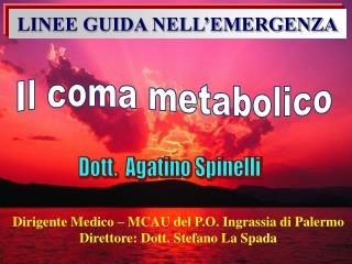 LINEE GUIDA NELL’EMERGENZA