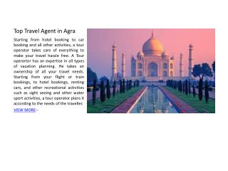 Top Travel Agent in Agra