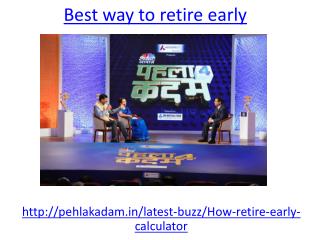 what is the best way to retire early