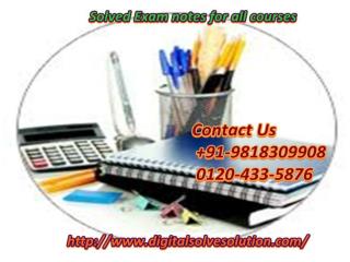 Why do you need solved exam notes for all courses 0120-433-5876?