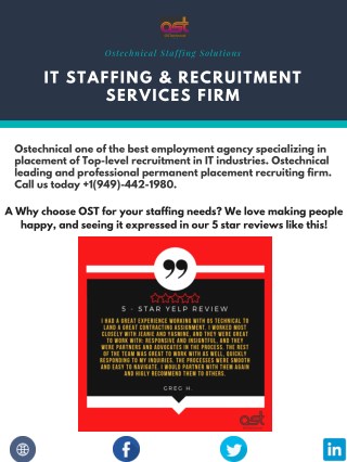IT Staffing & Recruitment Services Firm