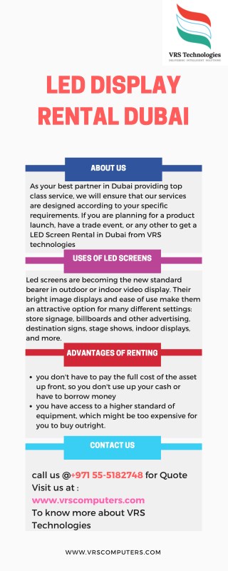 Led display rental Dubai