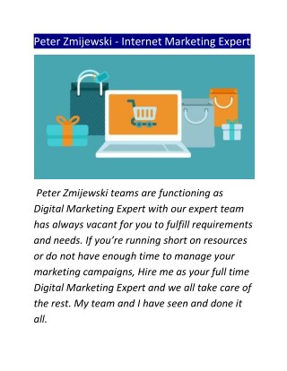 Peter Zmijewski - Internet Marketing Specialist