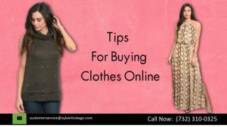 Tips for buying clothes online
