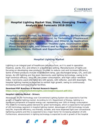 Hospital Lighting Market Market -Size, Share, Outlook, and Opportunity Analysis, 2018–2026