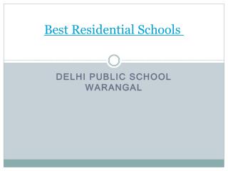 Top Boarding Schools in Warangal