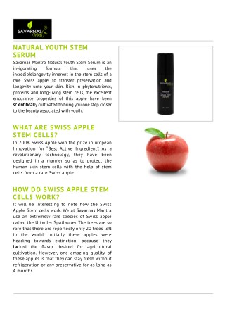 NATURAL YOUTH STEM SERUM