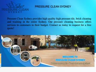Best pressure cleaning business in sydney