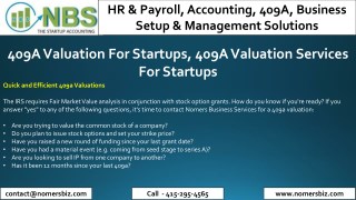 409A Valuation For Startups, 409A Valuation Services For Startups