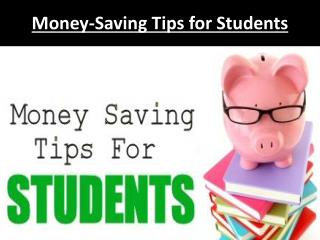 Money-Saving Tips for Students