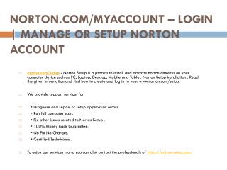 NORTON.COM/SETUP ACTIVATE AND DOWNLOAD YOUR NORTON ACCOUNT ONLINE