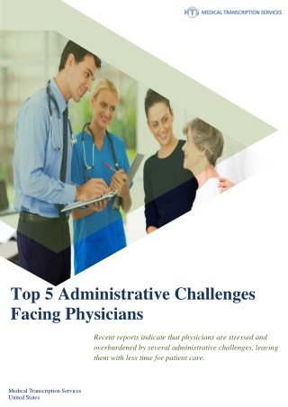 Top 5 Administrative Challenges Facing Physicians
