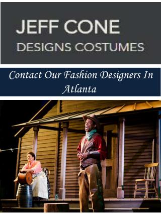 Contact Our Fashion Designers In Atlanta